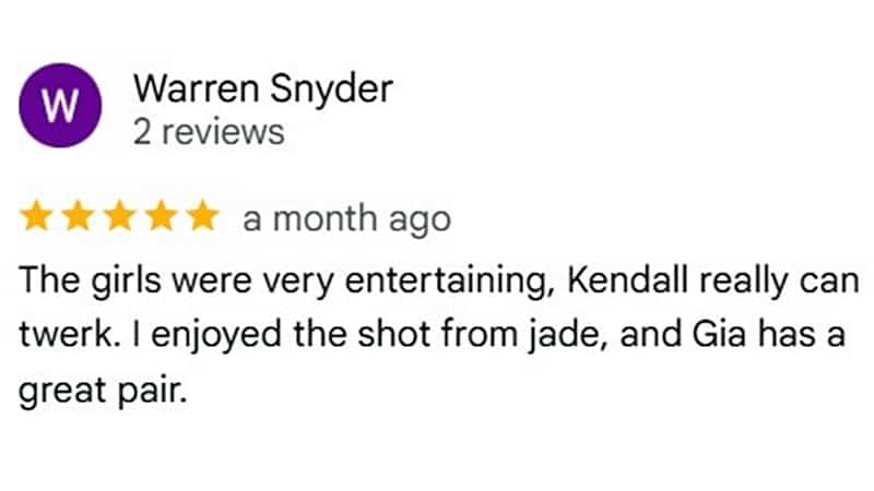 Google client review