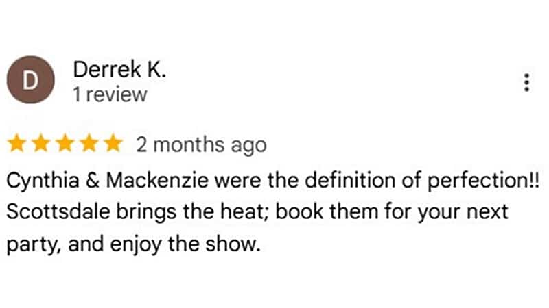 Google client review