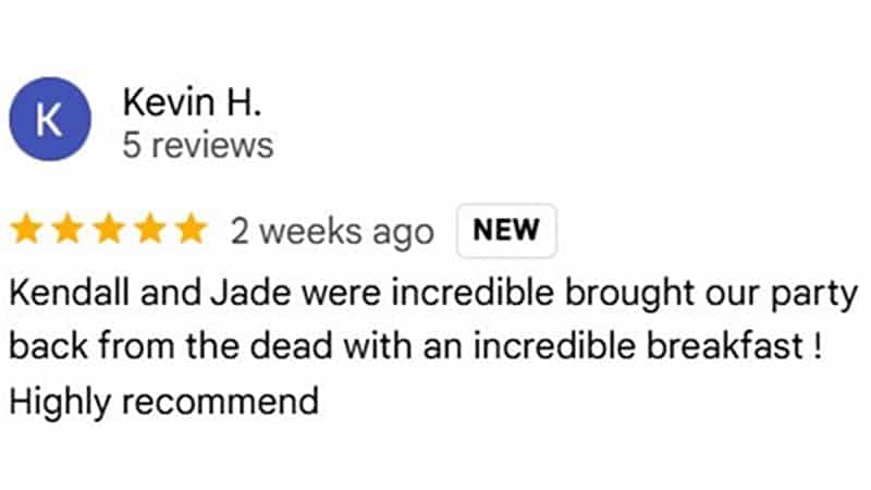 Google client review