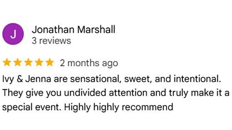 Google client review