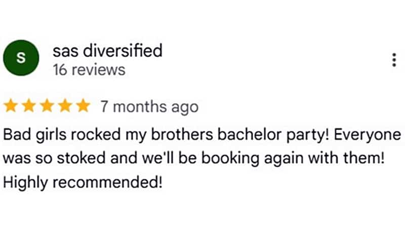 Google client review