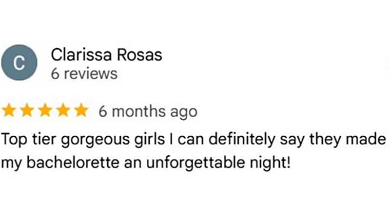 Google client review