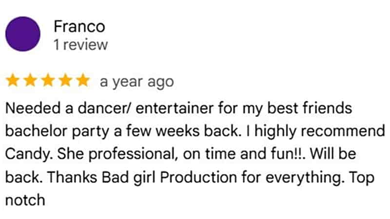 Google client review