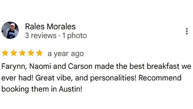 Google client review