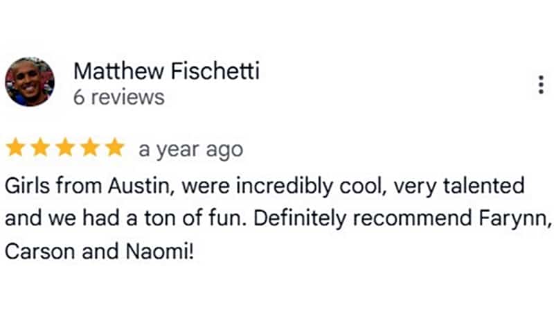 Google client review