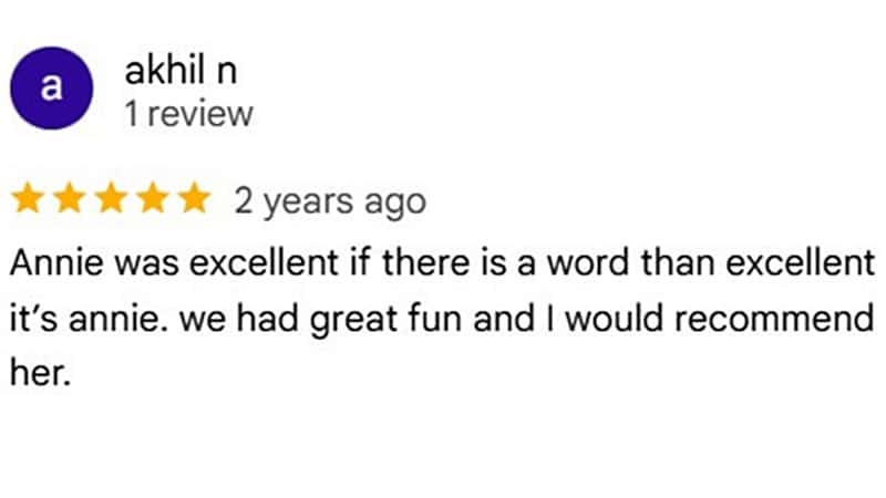 Google client review