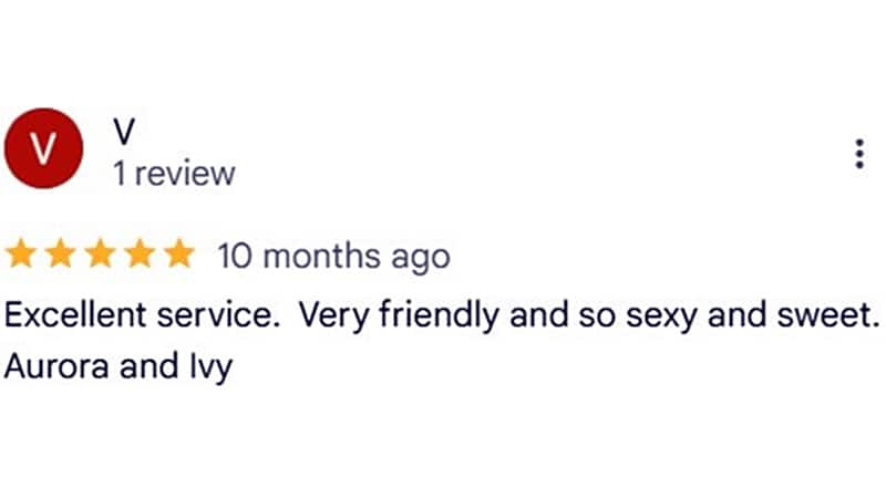 Google client review