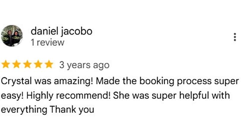 Google client review