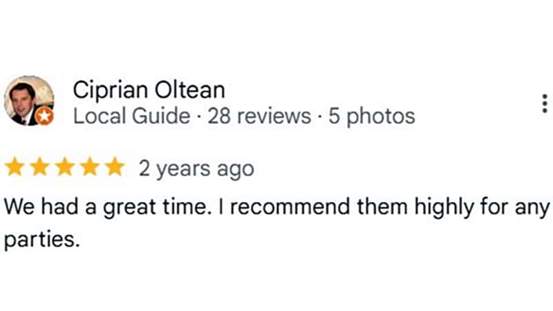 Google client review