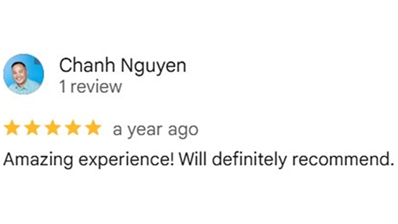 Google client review