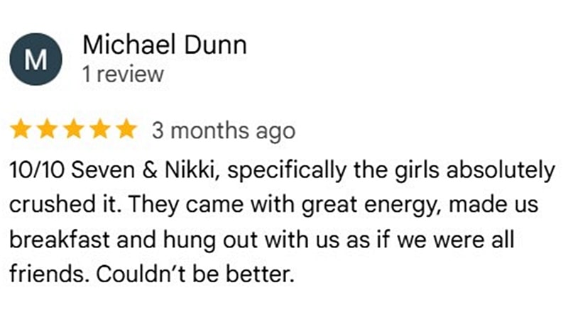 Google client review