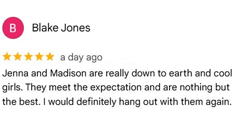 Google client review