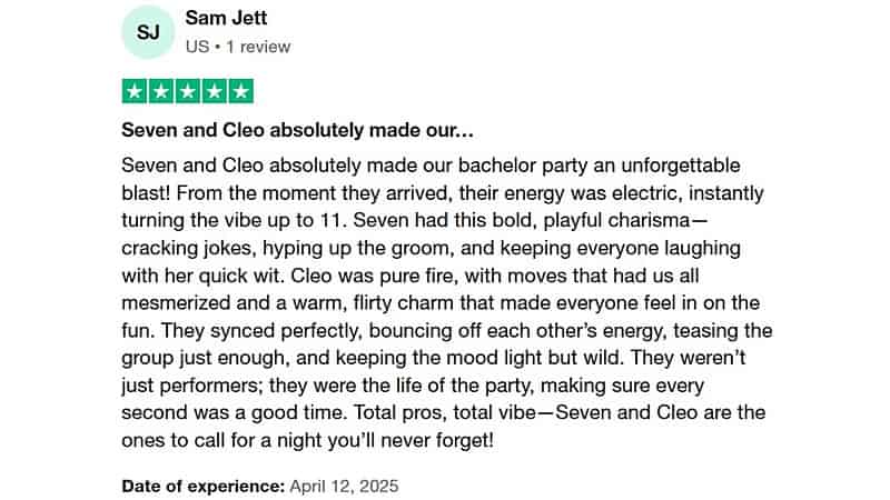 Trustpilot client review