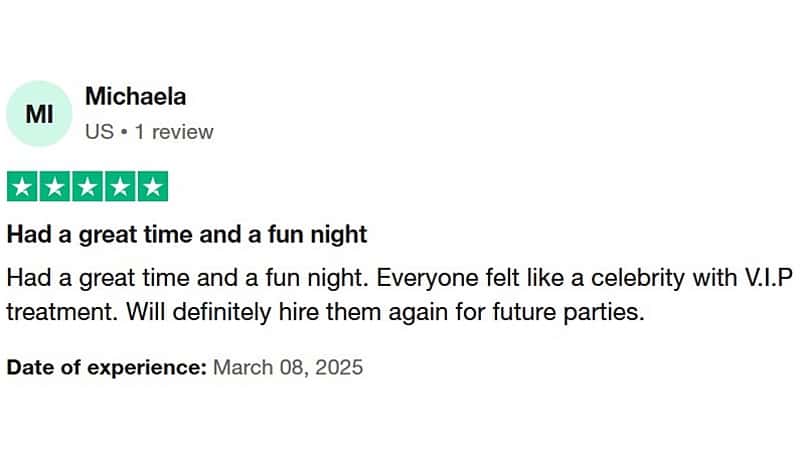 Trustpilot client review