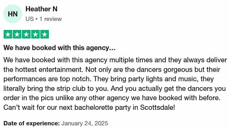 Trustpilot client review