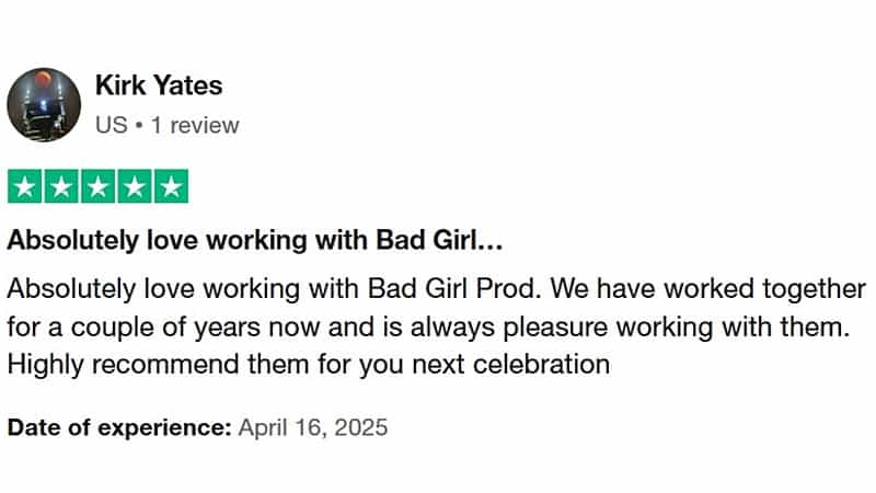 Trustpilot client review