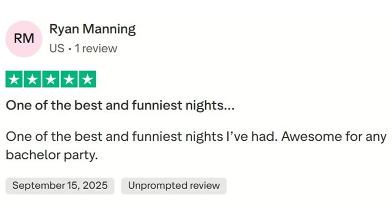 Trustpilot client review