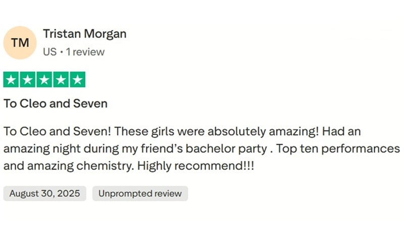 Trustpilot client review