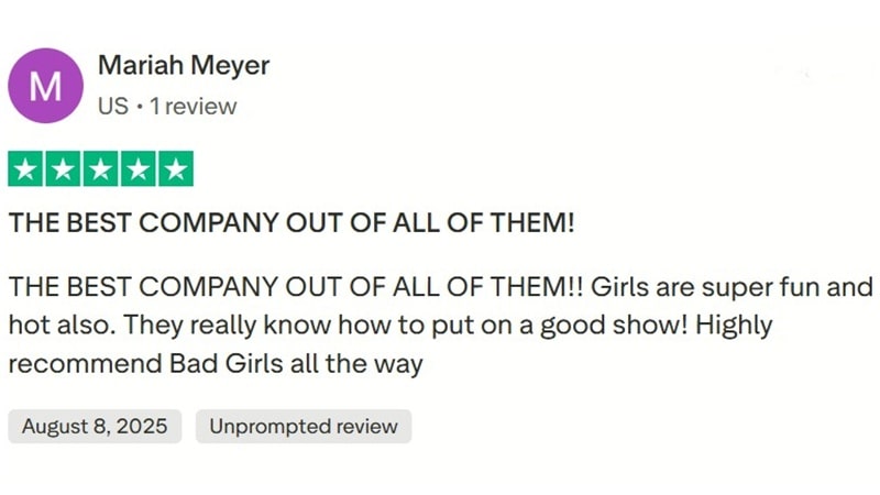 Trustpilot client review