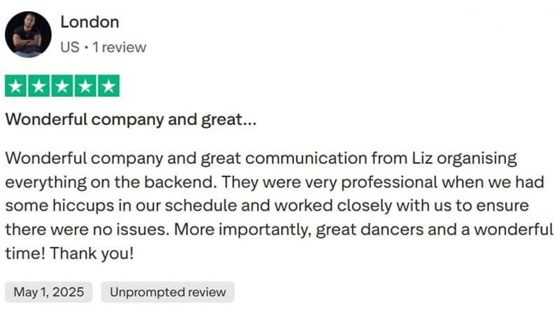 Trustpilot client review