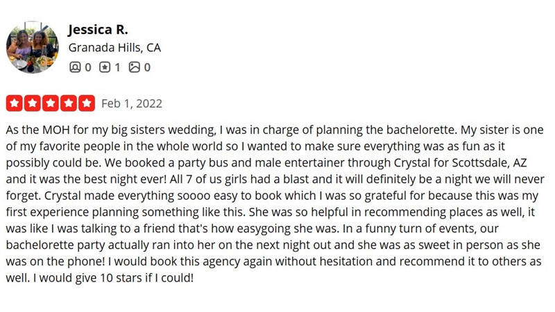 Yelp client review