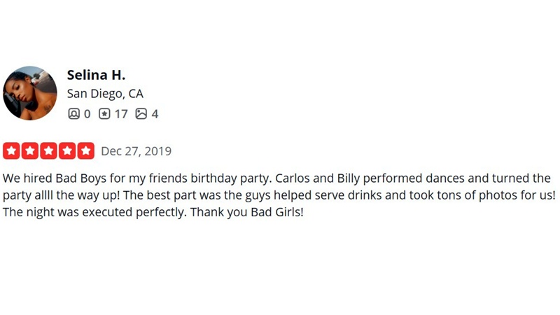 Yelp client review