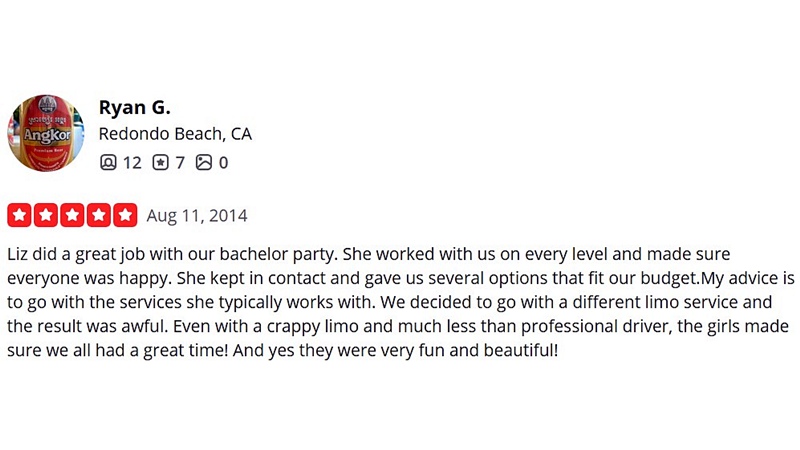 Yelp client review