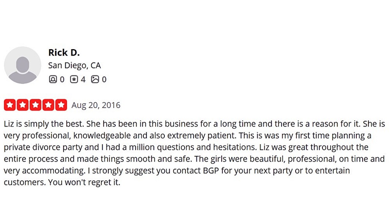Yelp client review